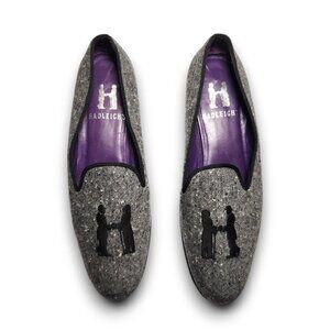 Hadleigh's Signature Logo Slip On Smoking Loafer